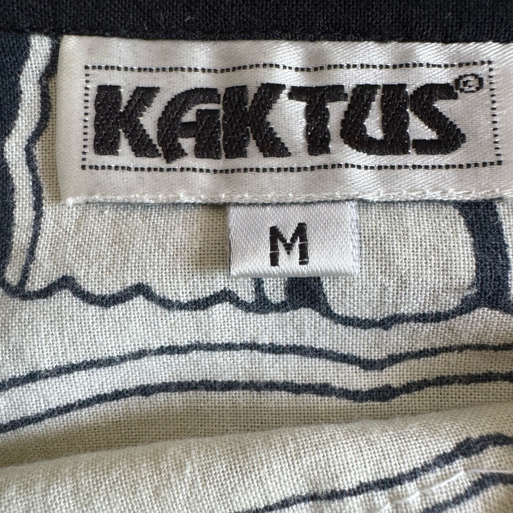 2/$15💥 Vintage KAKTUS Boho Gold & Silver Sequin Skirt Cream Black Sz M - Picture 2 of 12